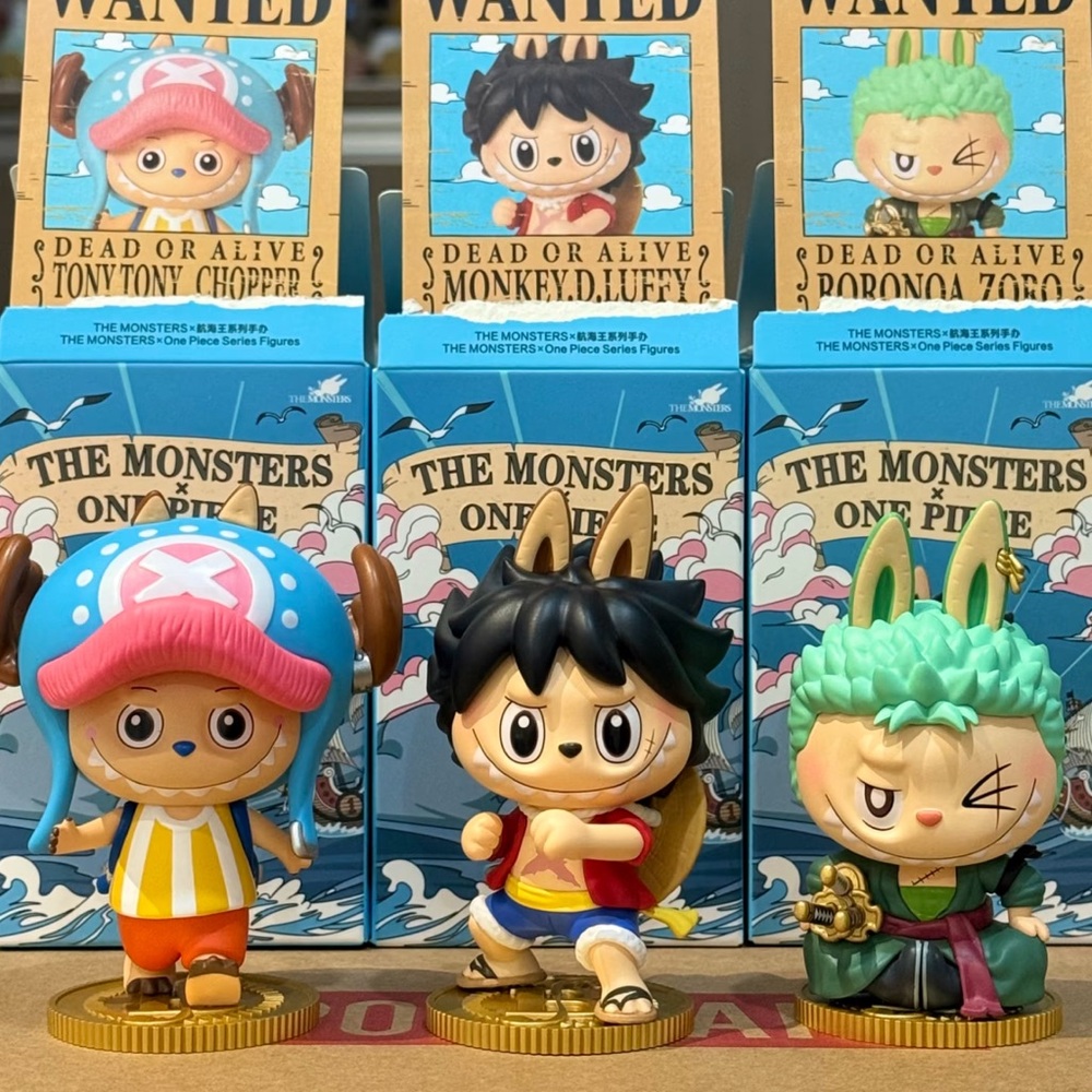 Labubu X One Piece CHOPPER+LUFFY+ZORO Set of 3 (Unopened)